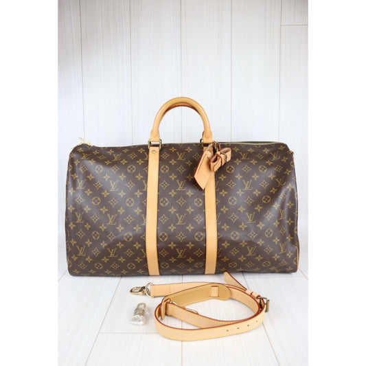 Rank A | LV Monogram Keepall Bandouliere 55 |22110301
