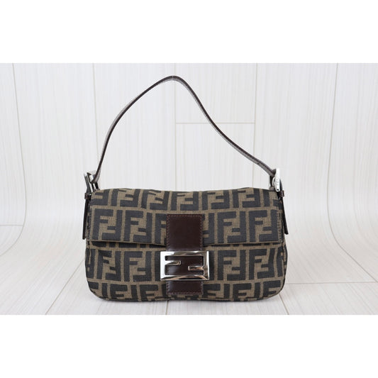 Rank A | FENDI Zucca Mamma Baguette Shoulder Bag |22110303