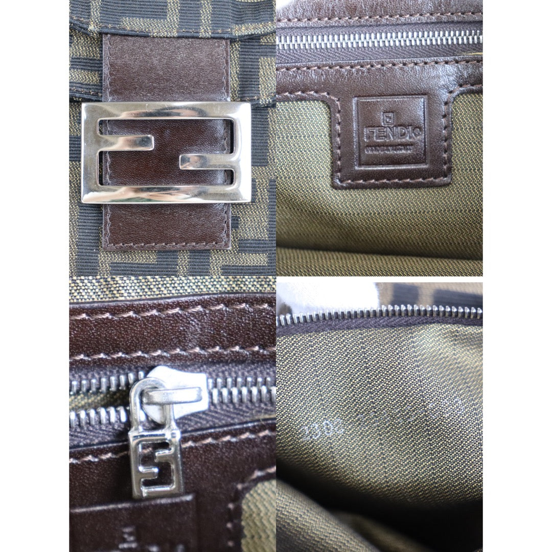 Rank AB | FENDI Zucca Mamma Bucket Shoulder Bag|22110701