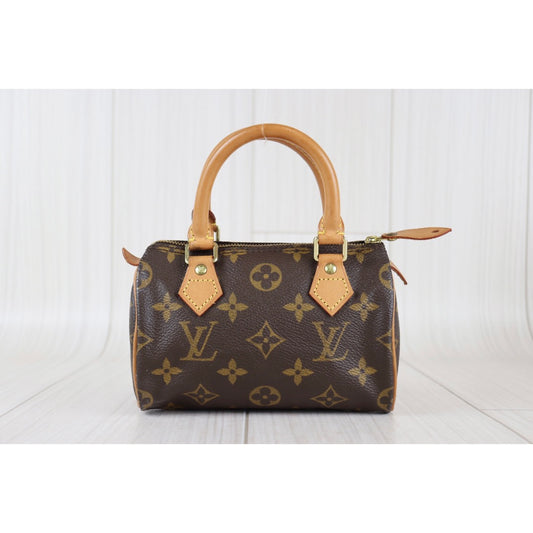 Rank A | LV Monogram Mini Speedy Handbag |22110706