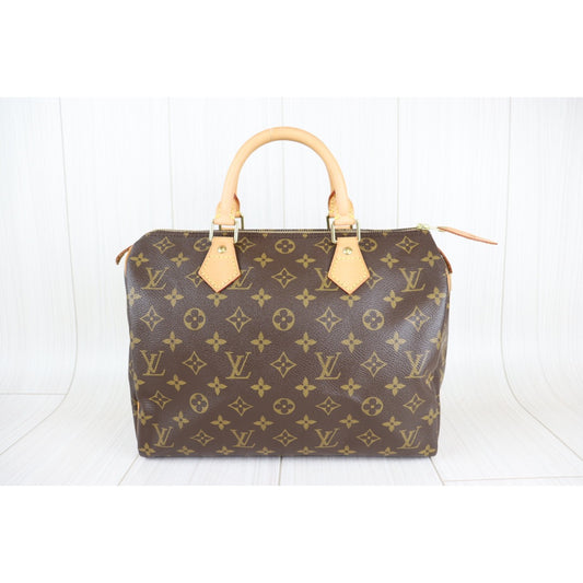 Rank A| LV Monogram Speedy 30 HandBag|092802