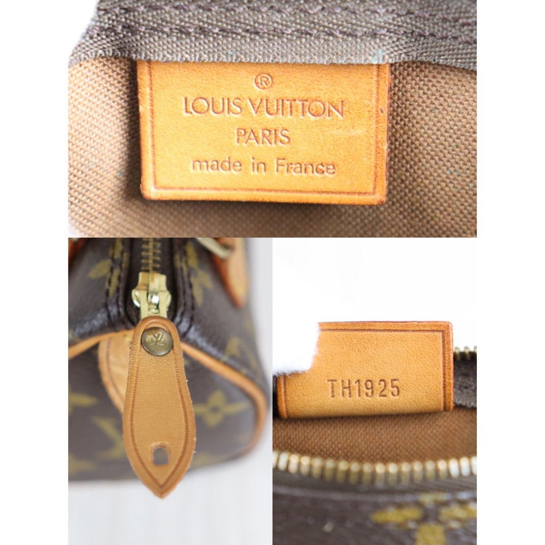 Rank AB | LV Monogram Mini Speedy Handbag |092804