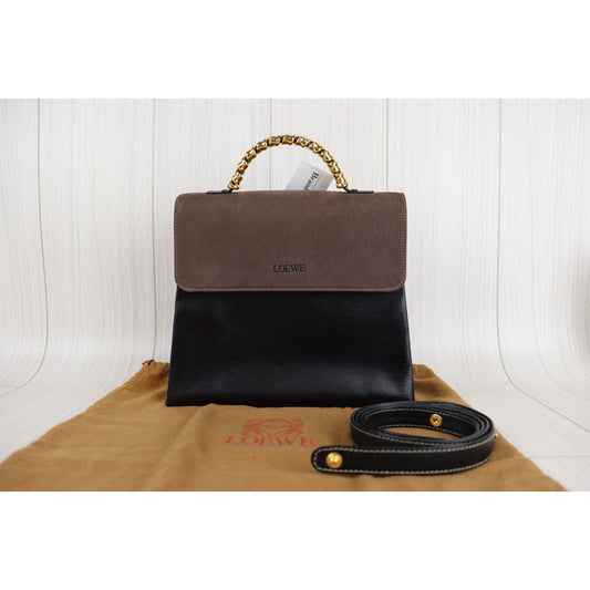 Rank AB | Loewe Belasquez Twist Handbag Shoulder Bag |092915