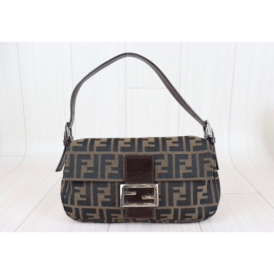 Rank A | FENDI Zucca Mamma Baguette Shoulder Bag |22100303
