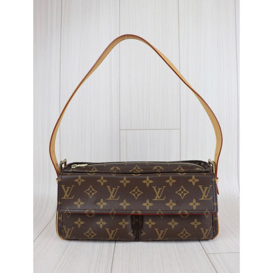 Rank A |LV Monogram Viva Cite MM Shoulder Bag|22100406