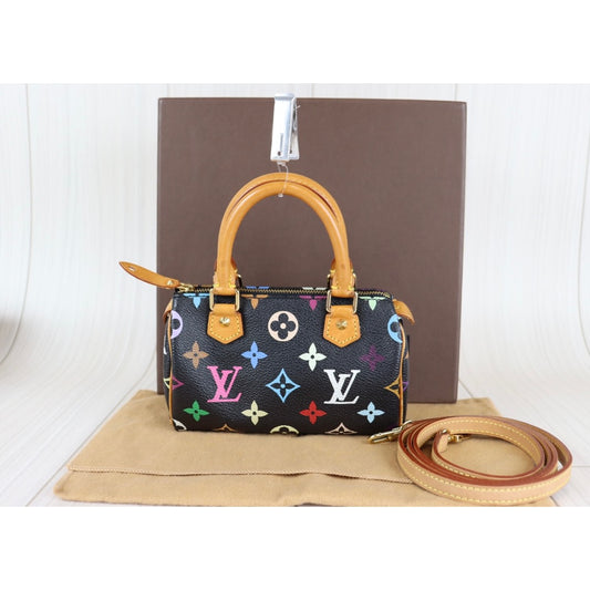 Rank A | LV Multi Monogram Mini Speedy Handbag|22101301