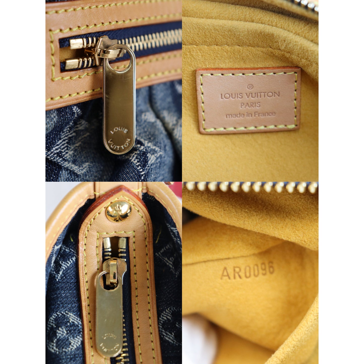 Rank A| LV Monogram Denim Shoulder Bag |090802