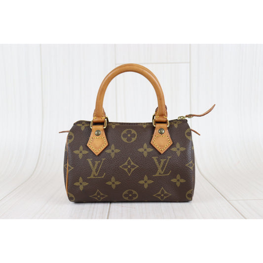 Rank AB | LV Monogram Mini Speedy Handbag |090804