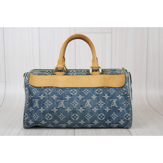 Rank AB | LV Monogram Denim Handbag |102811
