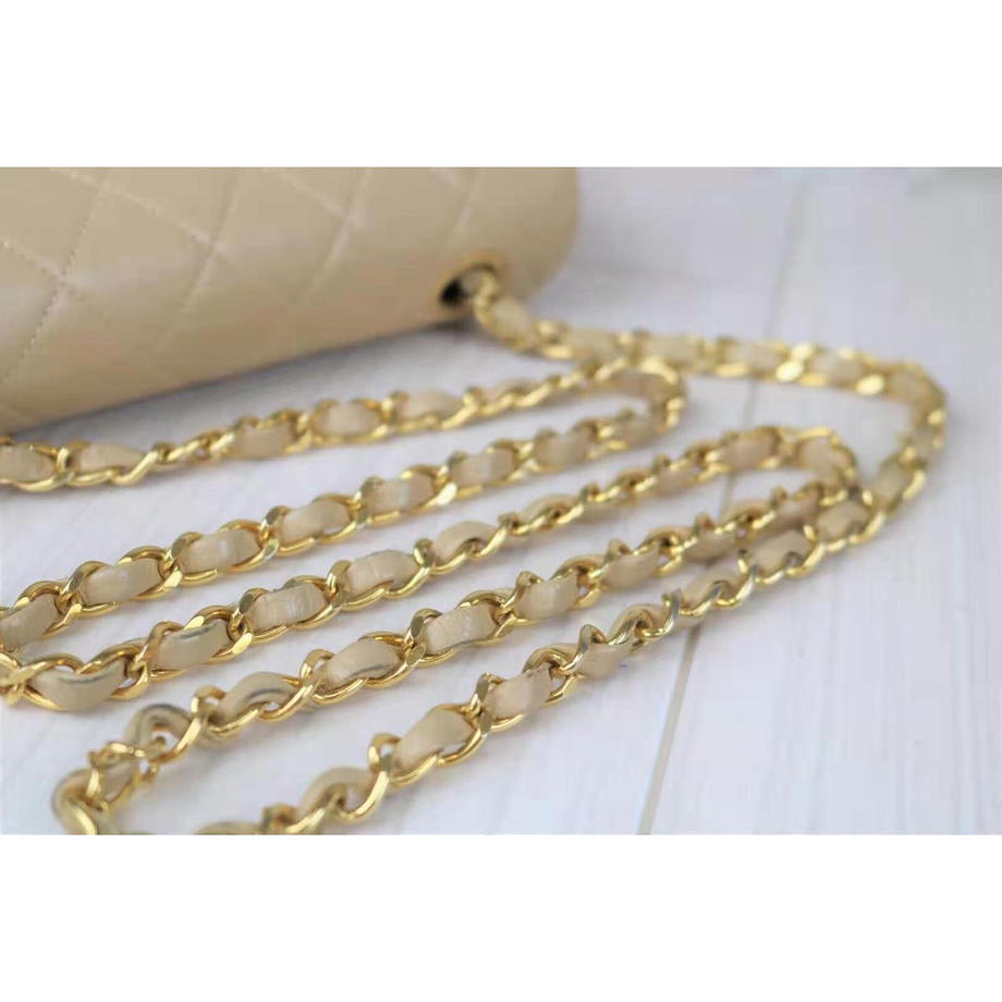 Rank A | CHANEL Matrasse Lamb SkinDouble Flap Double Chain Bag |092405