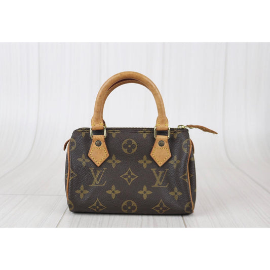 Rank AB | LV Monogram Mini Speedy Handbag |081404