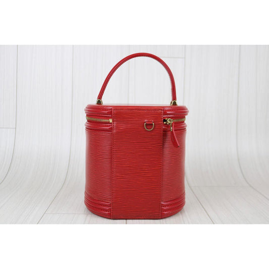 Rank A | LV Epi Cannes Vanity Handbag |091606