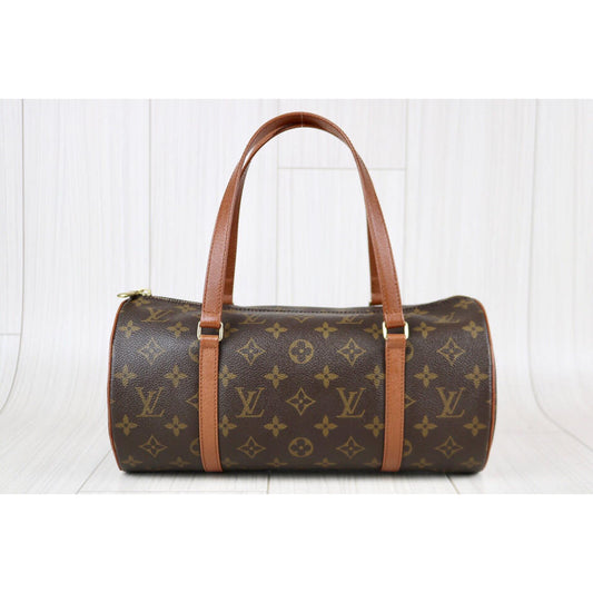 Rank A | LV Monogram Papillon 30 Handbag |091612