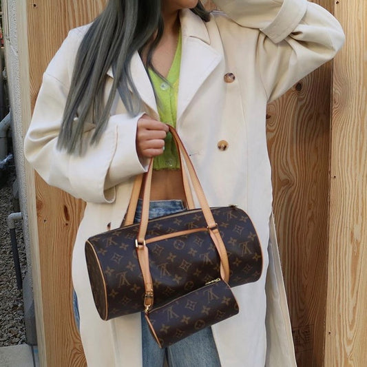 Rank AB | LV Monogram Papillon 30 Handbag |062803