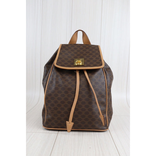 Rank A | CELINE Macadam Backpack |23032702