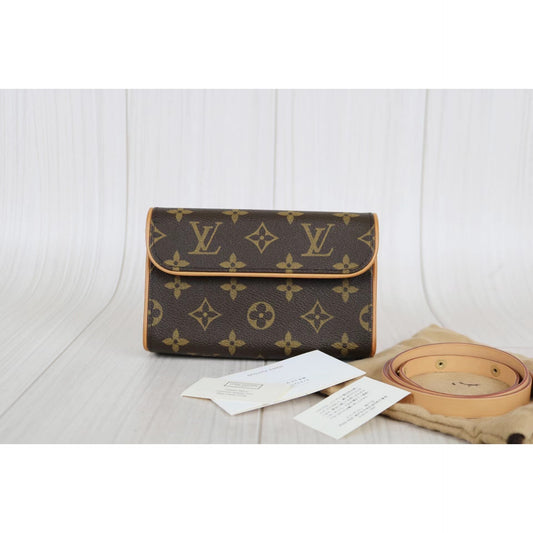 Rank A | LV Monogram Pochette Florentine Waist Bag XS|041304