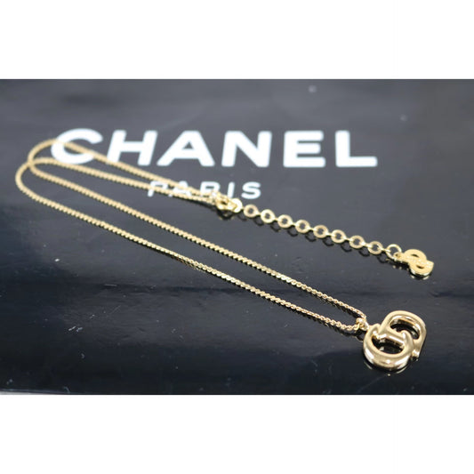 Rank S | Dior Necklace Earring Set Gold |021719