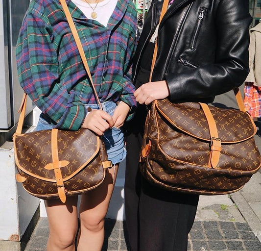 Rank AB| LV Monogram Saumur GM Shoulder Bag|093015