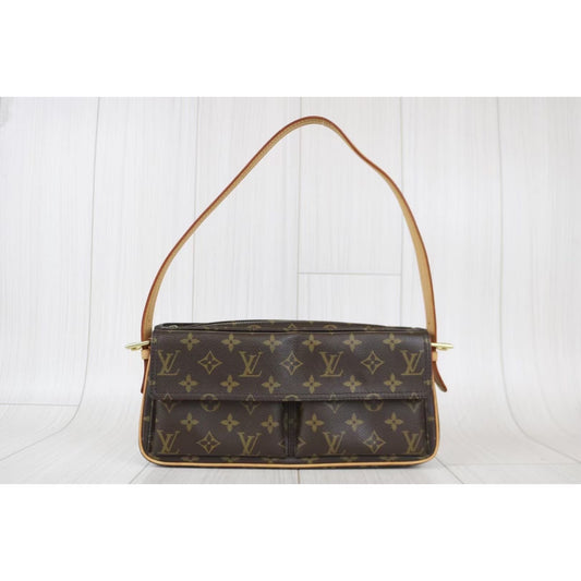 Rank A |LV Monogram Viva Cite MM Shoulder Bag|021701