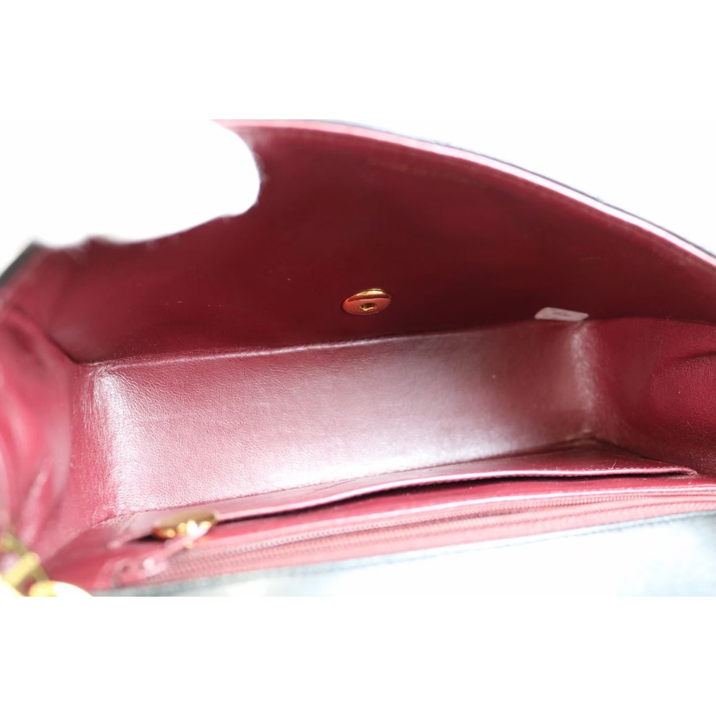 Rank A | CHANEL Matrasse Diana Lamb Skin Double Flap Double Chain Bag |041211