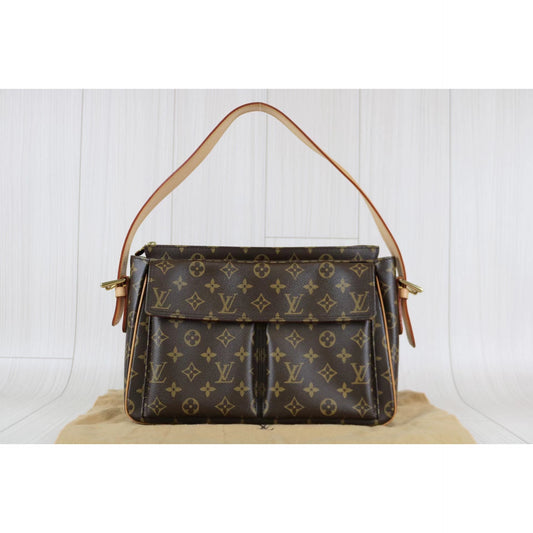 Rank A |LV Monogram Viva Cite GM Shoulder Bag|062707