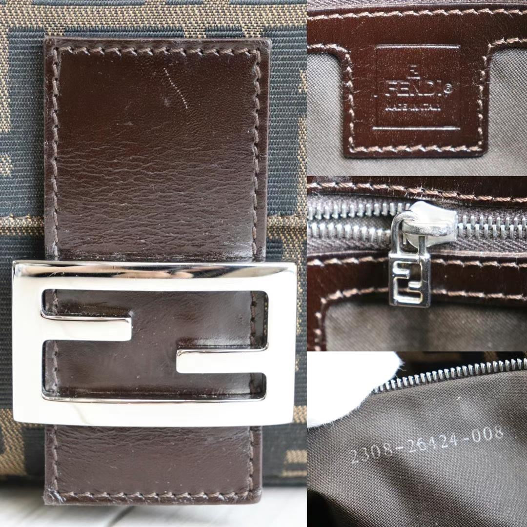 Rank A | FENDI Zucca Mamma Baguette Shoulder Bag |22111501