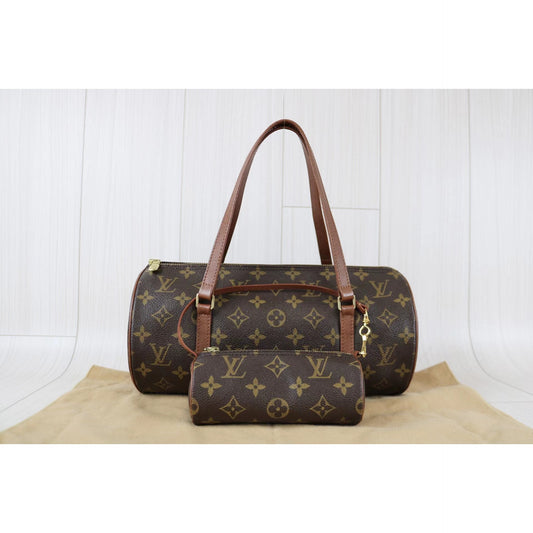 Rank A | LV Monogram Papillon 30 Handbag |061404