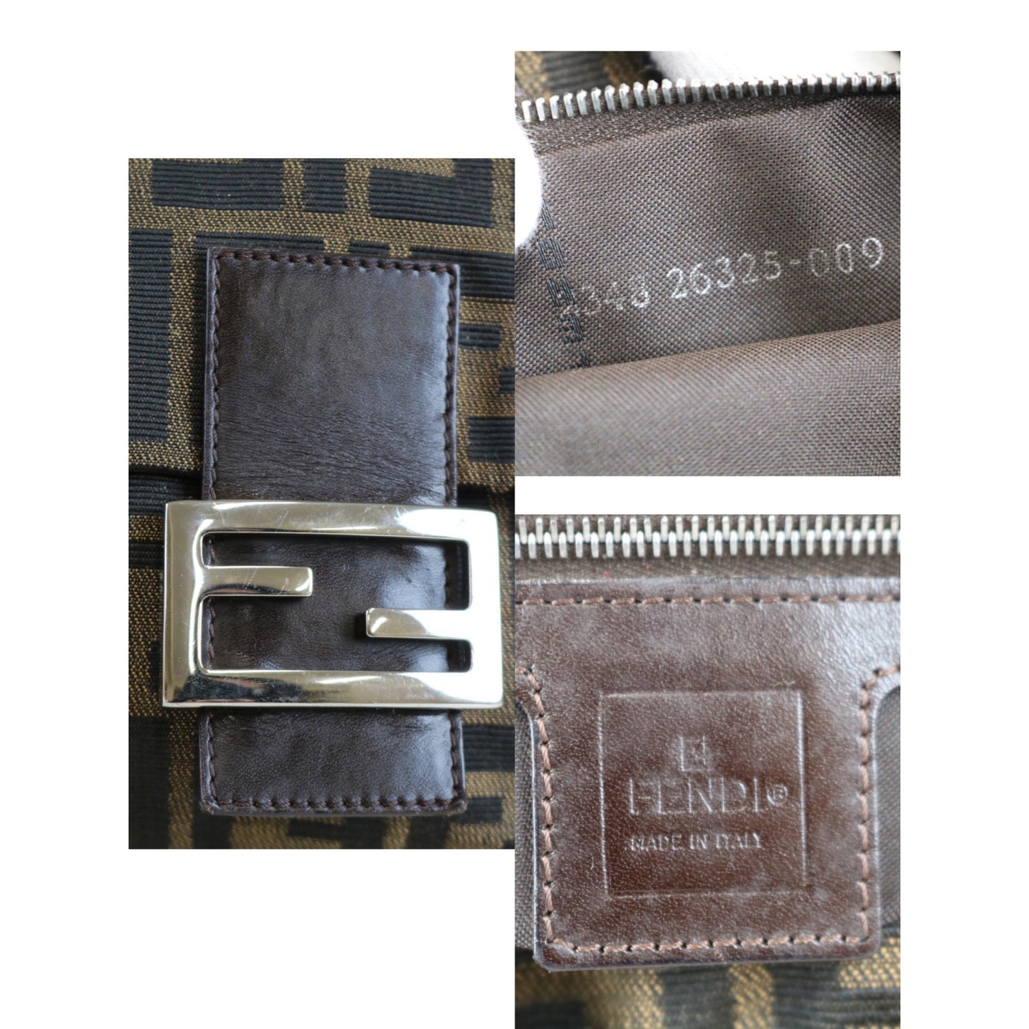 Rank A | FENDI Zucca Mamma Baguette Shoulder Bag |060402