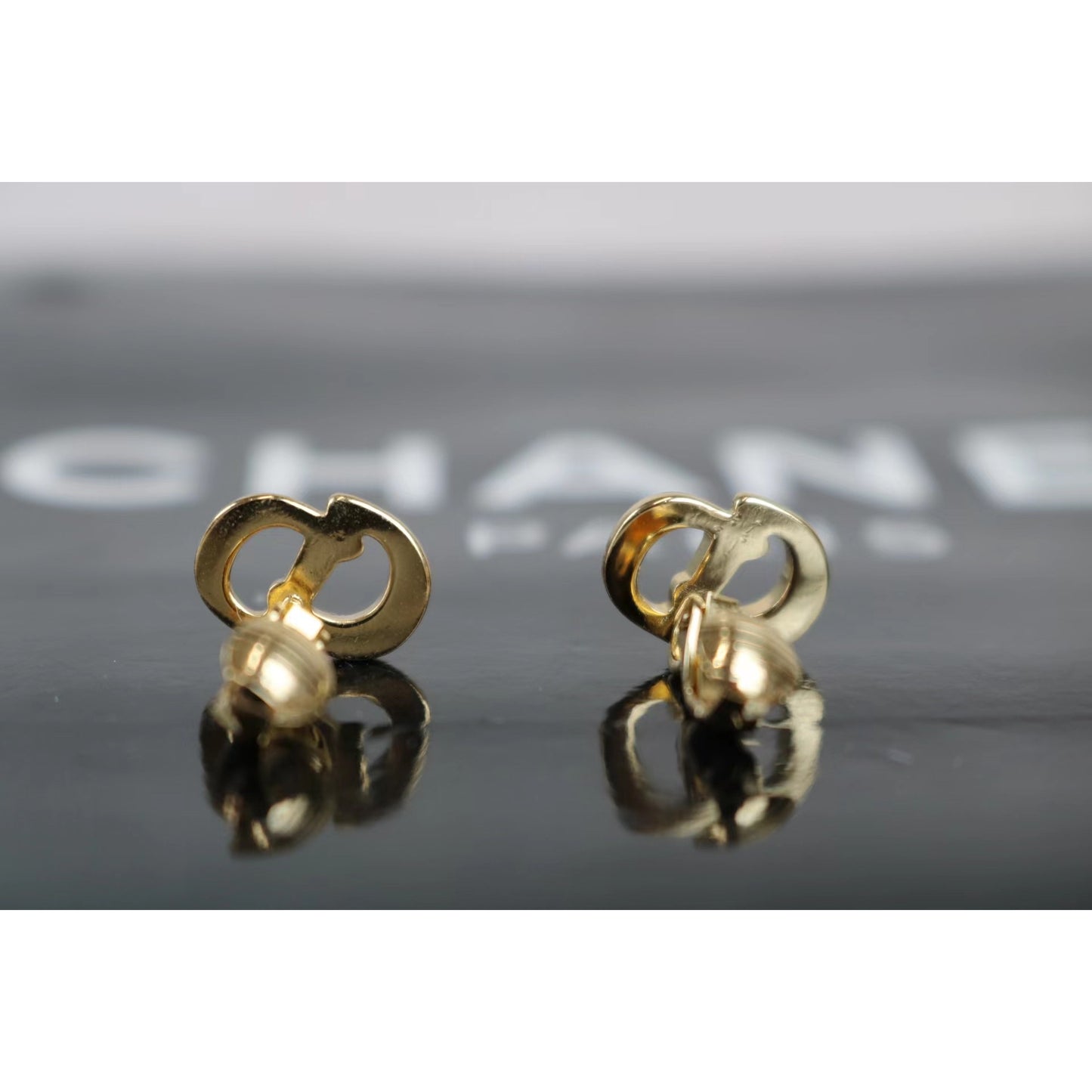 Rank S | Dior Necklace Earring Set Gold |021719