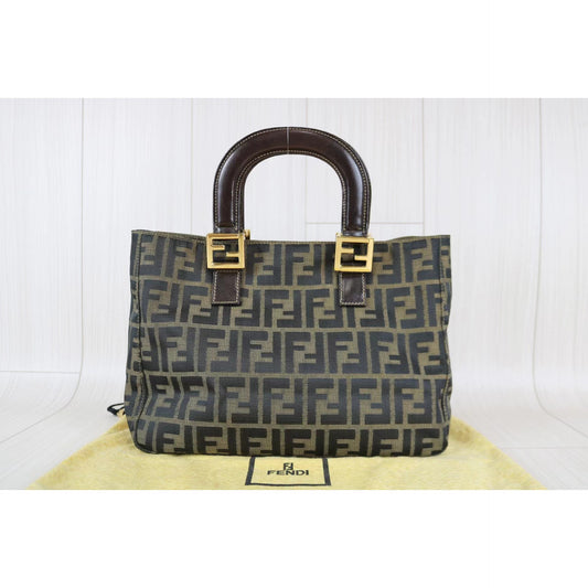 Rank A | FENDI Zucca Mamma HandBag |063010