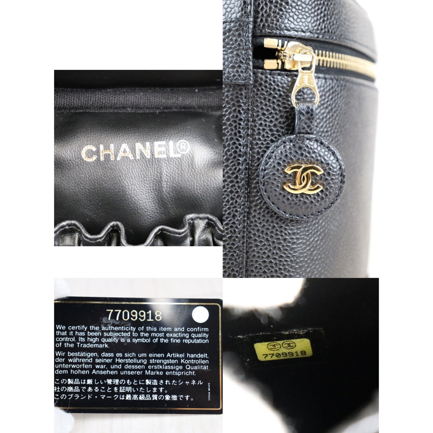 Rank SA | CHANEL Caviar Skin Vanity Handbag |072207