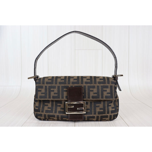 Rank A | FENDI Zucca Mamma Baguette Shoulder Bag |082304