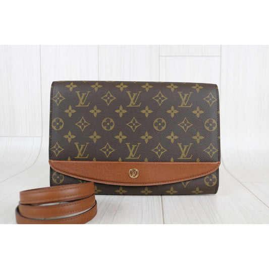 Rank A | LV Monogram Bordeaux GM Shoulder Bag |061807