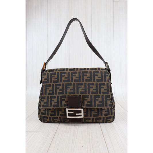 Rank A| FENDI Zucca Mamma Baguette Shoulder Bag |23042206