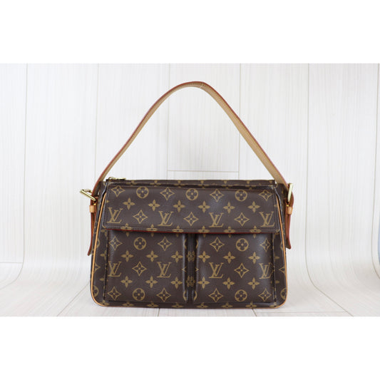 Rank A |LV Monogram Viva Cite GM Shoulder Bag|082602