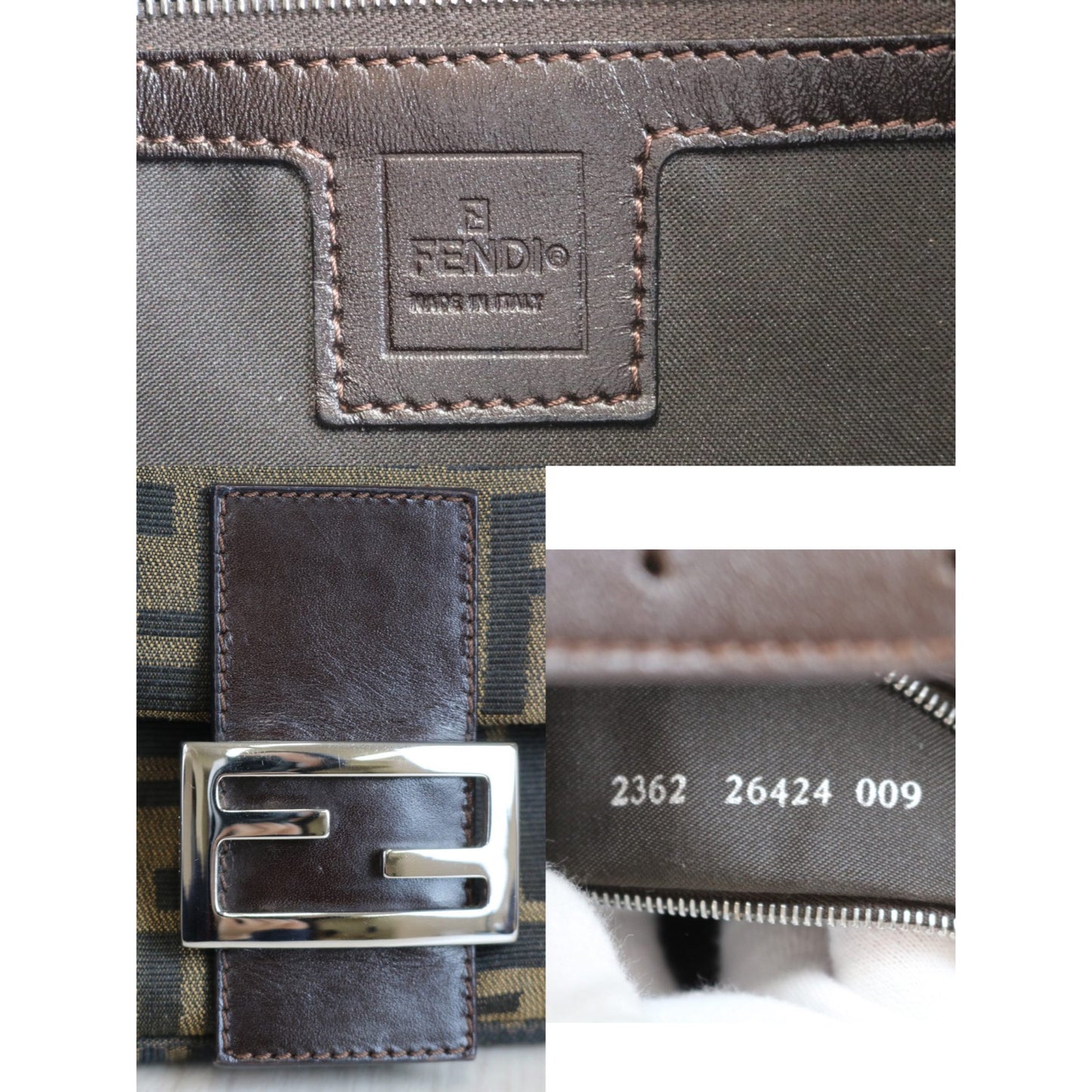 Rank A | FENDI Zucca Mamma Baguette Shoulder Bag |020202