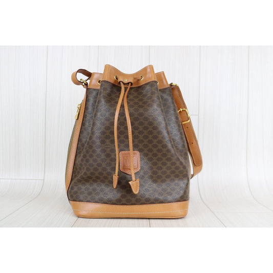 Rank A|Celine Macadam Shoulder Bag|051603