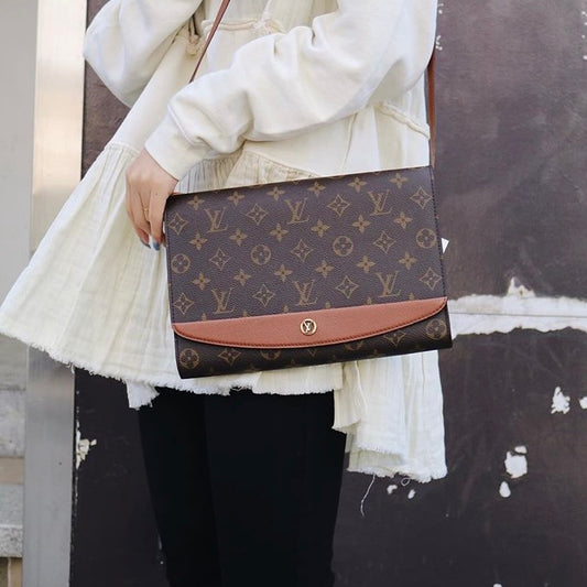 Rank AB | LV Monogram Bordeaux MM Shoulder Bag |062401