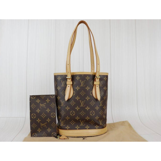 Rank AB | LV Monogram Petit Bucket PM Tote Bag |072613