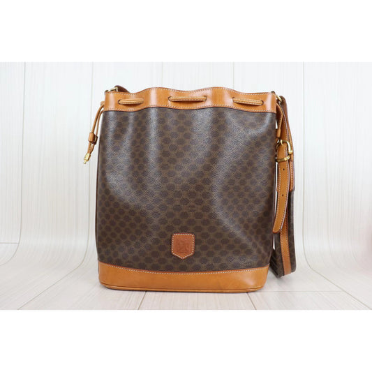 Rank AB|Celine Macadam Shoulder Bag|082205