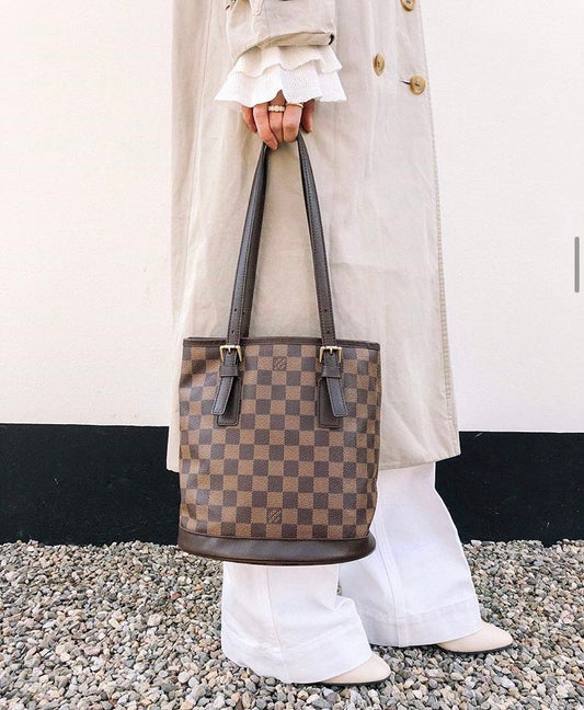 Rank AB | LV Damier Petit Bucket PM Tote Bag|112507