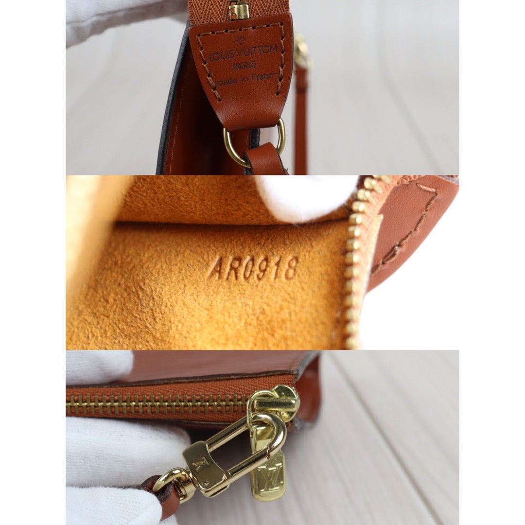 Rank A |LV Epi Pochette Accessoir Handbag |23033001