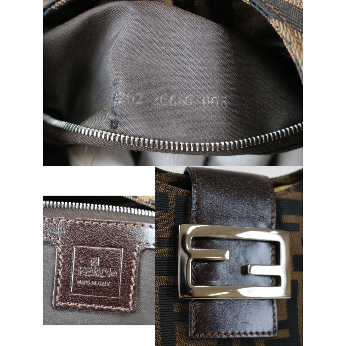 Rank A | FENDI Zucca Mamma Baguette Shoulder Bag |031406