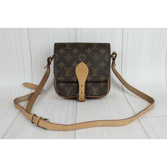 Rank AB| LV Vintage Monogram Cartesier PM Shouldbag |22110106