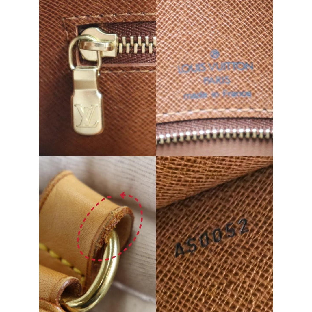 Rank AB|LV Monogram Boulogne 30 Shoulder Bag |22112206