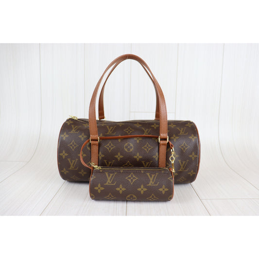 Rank A | LV Monogram Papillon 30 Handbag |090301