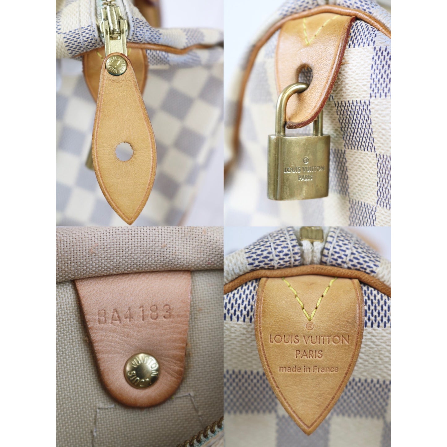 Rank B | LV Damier Azur Speedy 30 HandBag|030905