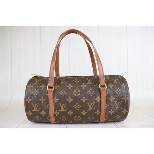 Rank A | LV Monogram Papillon 30 Handbag |090703