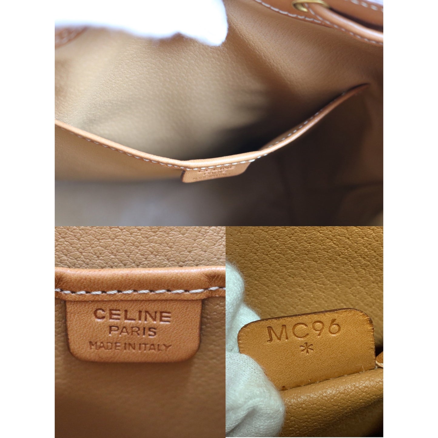 Rank A | CELINE Macadam Backpack |032504