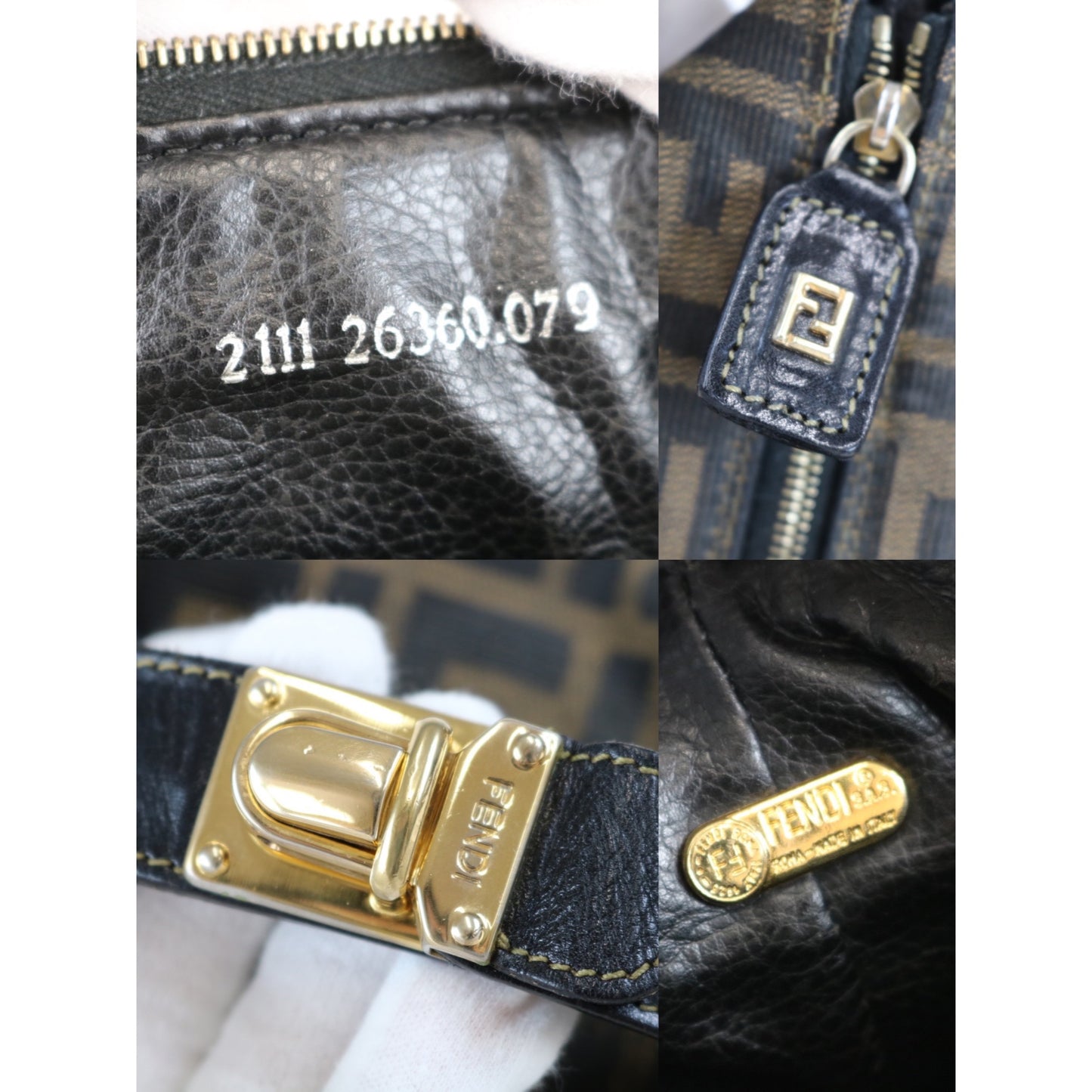 Rank AB | FENDI Zucca Handbag |052104